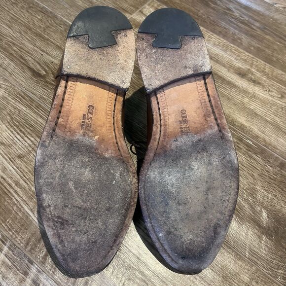 Cole Haan Oxford Shoes Men's 8.5 D Brown Cap Toe Leather USA Made Lace Up Dress - Picture 13 of 16